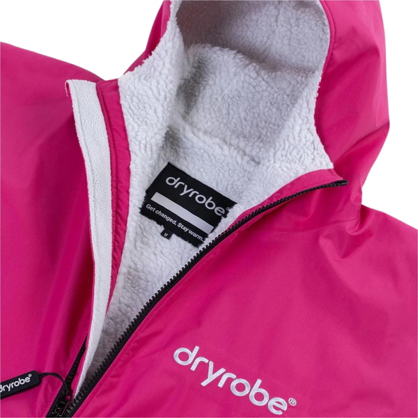 2026 Dryrobe Advance Long Sleeve Changing Robe DALSV3 - Pink / Light Grey